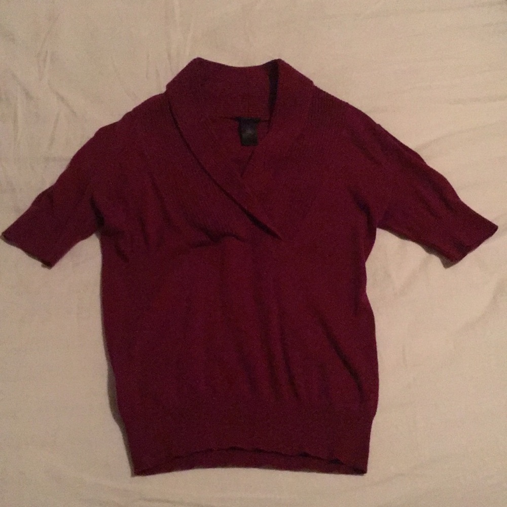 Ann Taylor Cowl neck - short sleeve sweater